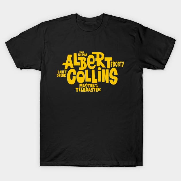 The Ice man -  Albert Collins, the Master of the Telecaster T-Shirt by Boogosh